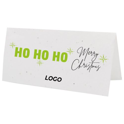 Seed paper Christmas card folded - Image 3